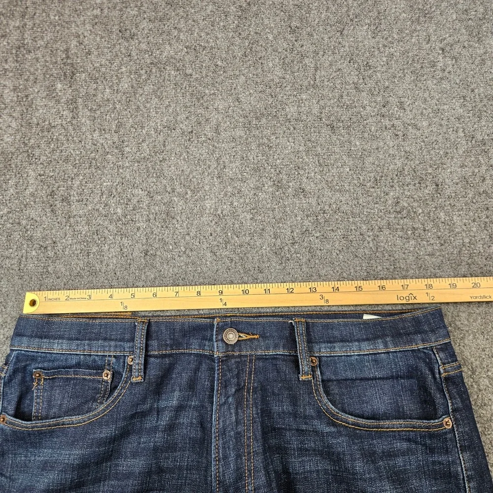 Lucky Brand 221 Straight Leg Jeans Mens 36x30 Dark Wash Pace 7MC1038 Denim